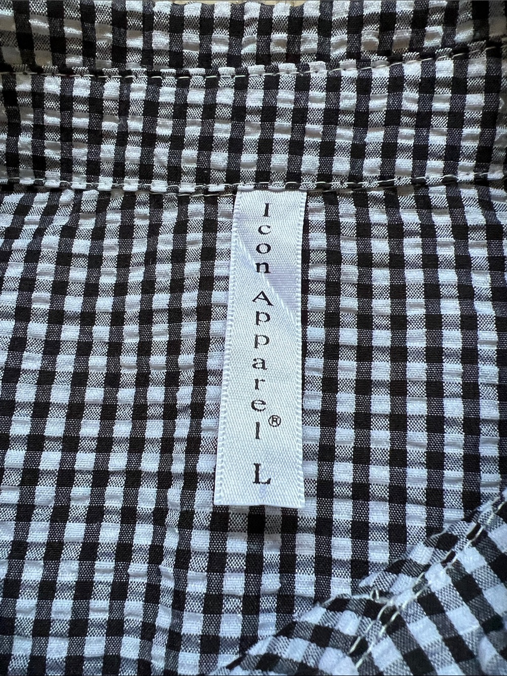 Black and White Check Shirt - Picture 5 of 7